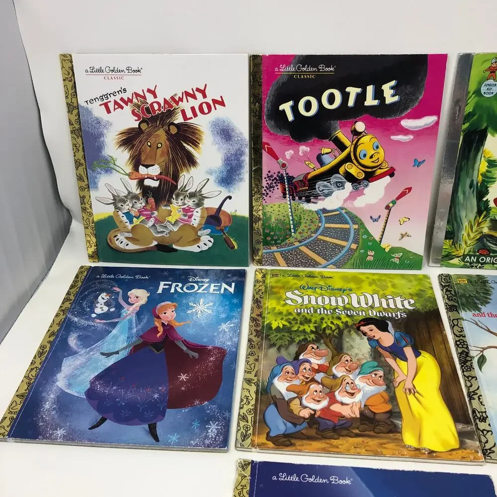 Little Golden Books Lot of 10 Modern & Vintage Disney Lion King Frozen Mickey